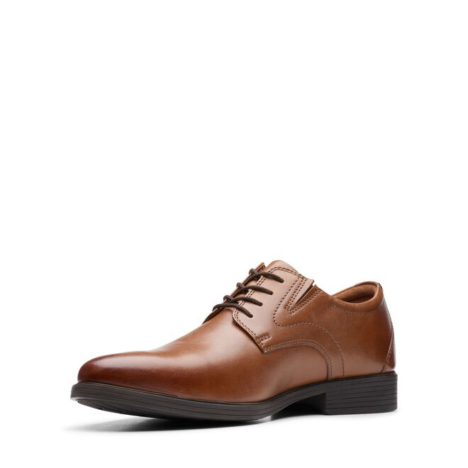 Pantofi barbati piele CLARKS Whiddon Plain maro [6]