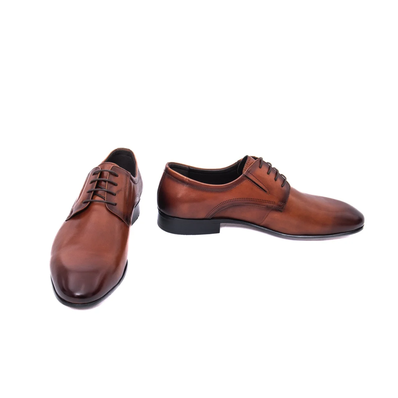 Pantofi derby barbati piele CARIBU MKD1-16-6B  cognac [5]