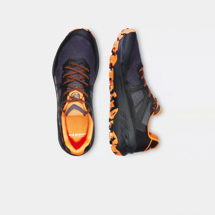 Pantofi hiking barbati MAMMUT Sertig II Low  negru-portocaliu [7]