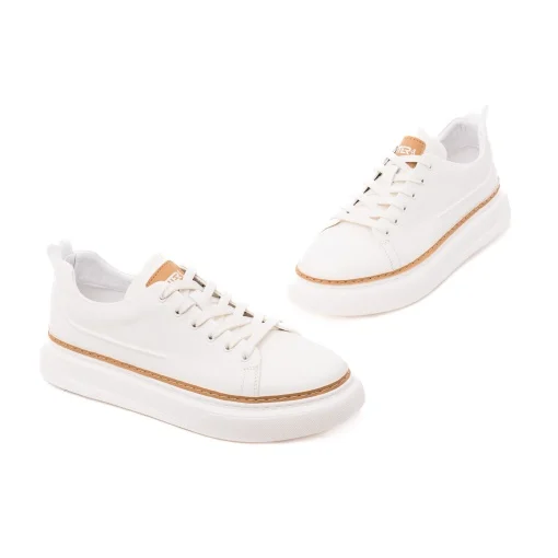 Pantofi piele sneaker barbati OTTER J2J260006B crem/bej [2]