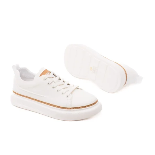Pantofi piele sneaker barbati OTTER J2J260006B crem/bej [4]