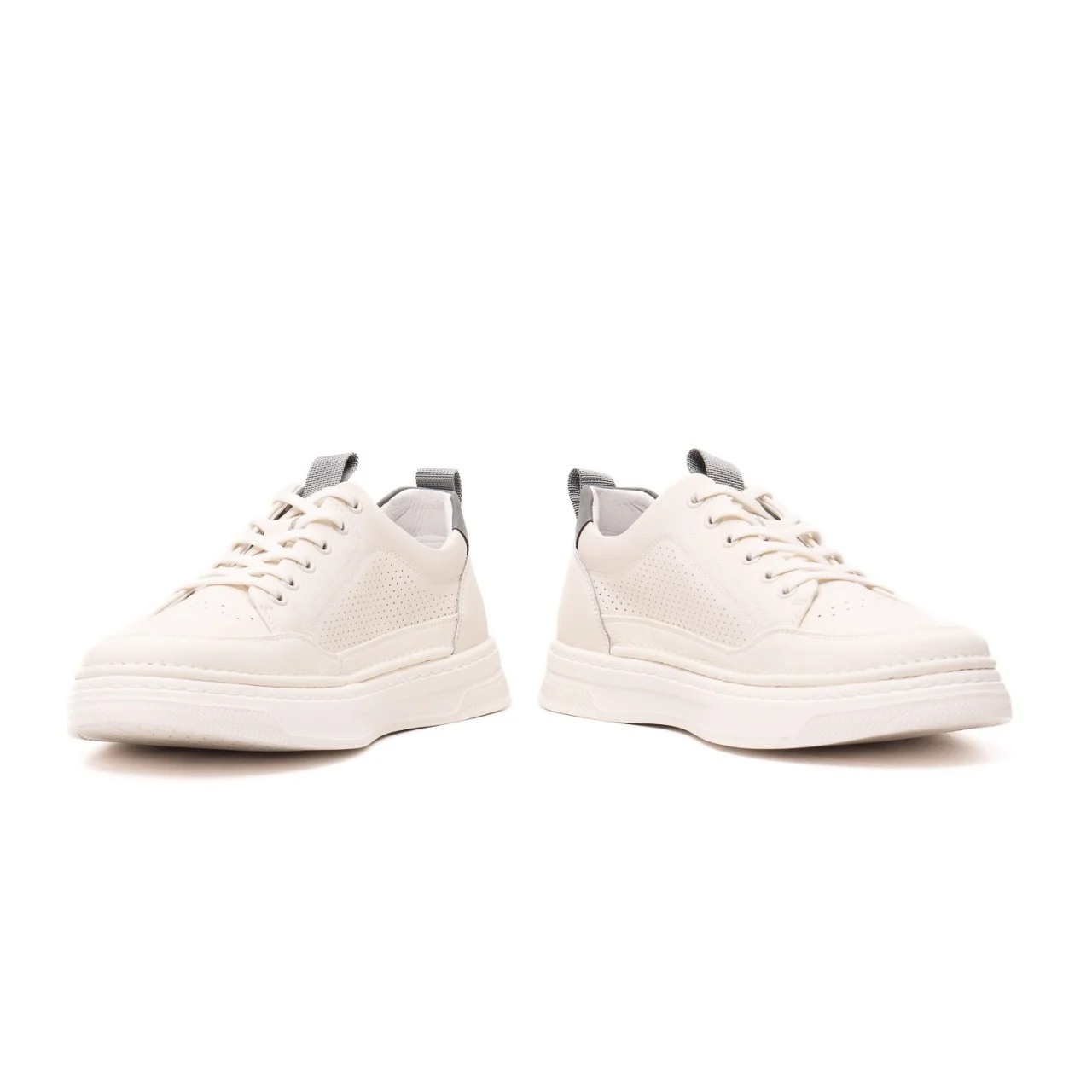 Pantofi piele sneaker barbati CARIBU V2V260006A alb/gri [5]