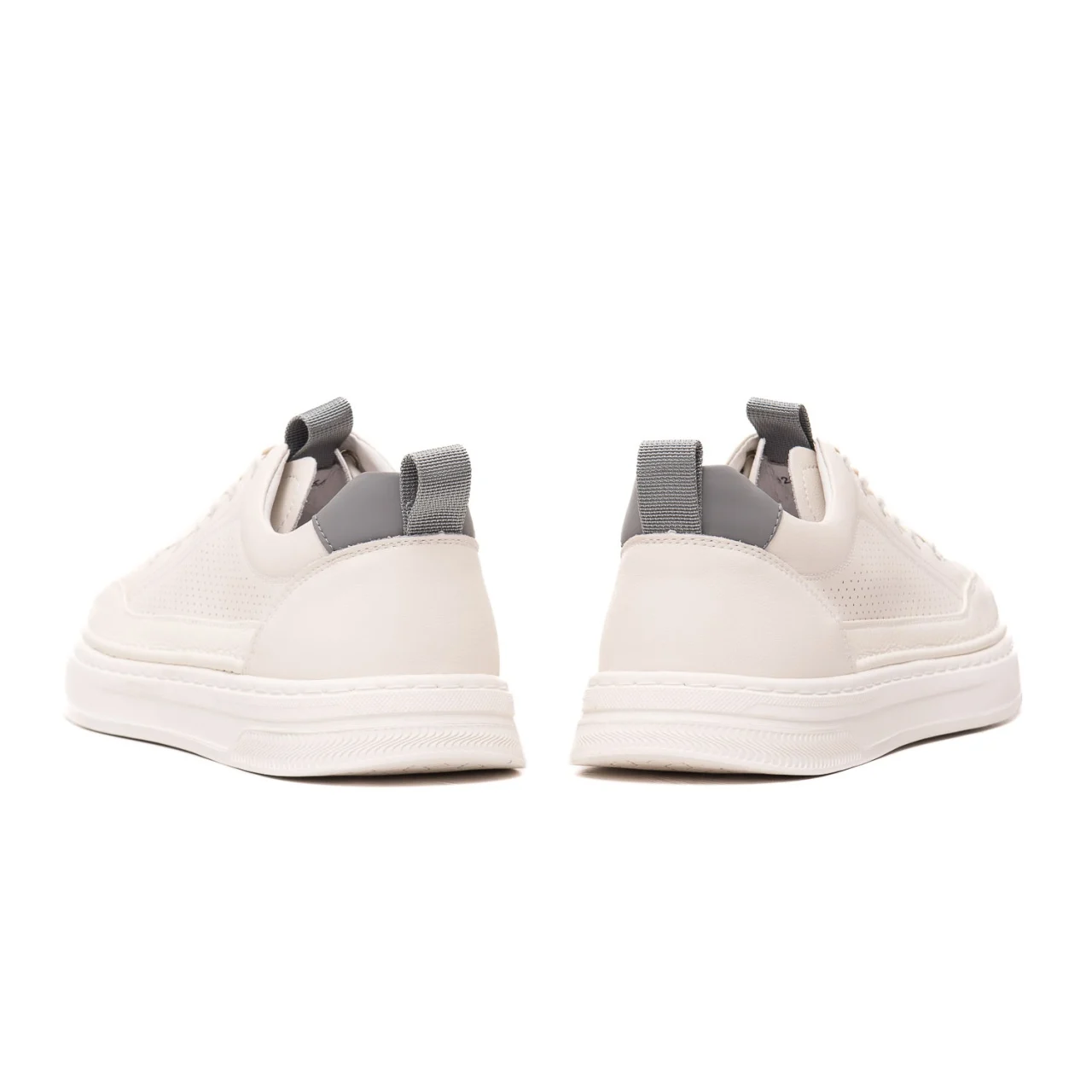 Pantofi piele sneaker barbati CARIBU V2V260006A alb/gri [6]