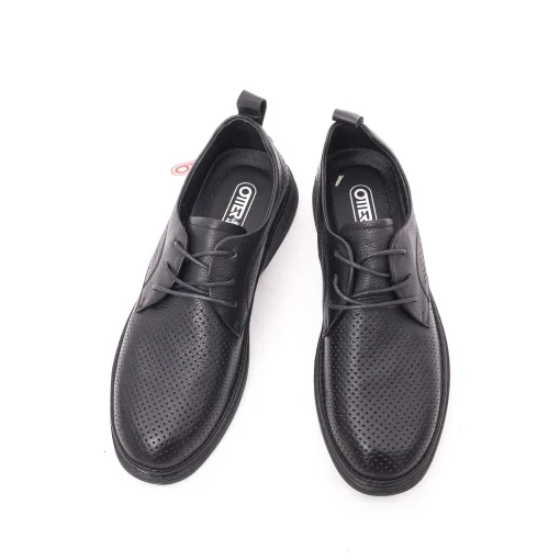 Pantofi perforati piele barbati OTTER 7CCJ60003A negru [2]