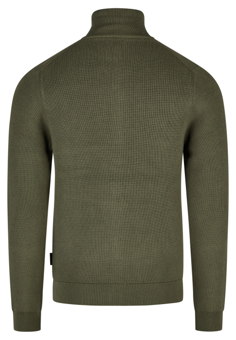 Pulover cardigan fermoar modal/bumbac barbati HECHTER kaki [2]