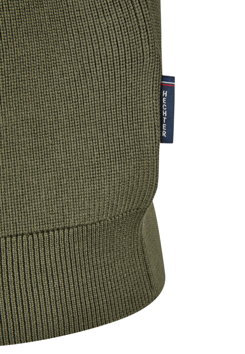 Pulover cardigan fermoar modal/bumbac barbati HECHTER kaki [3]