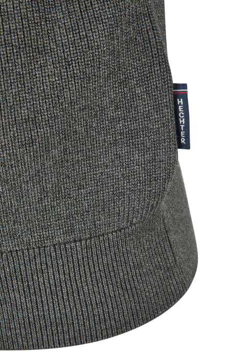 Pulover cardigan fermoar modal/bumbac barbati HECHTER antracit [3]