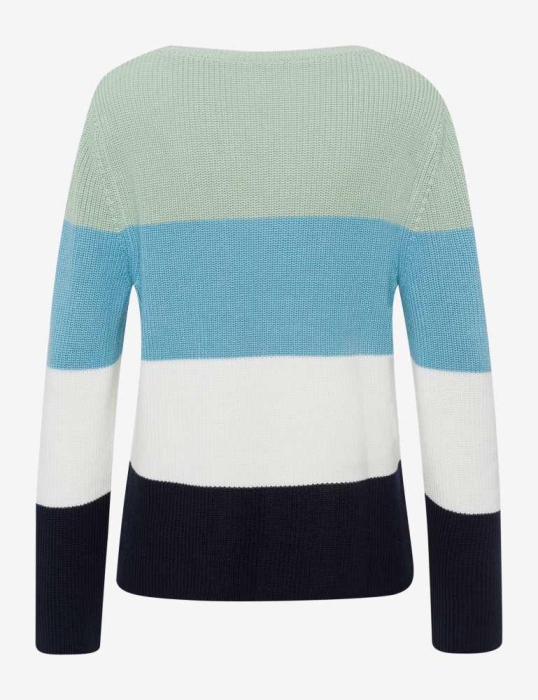 Pulover bumbac femei BRAX LESLEY 364008-90184500 albastru dungi [2]