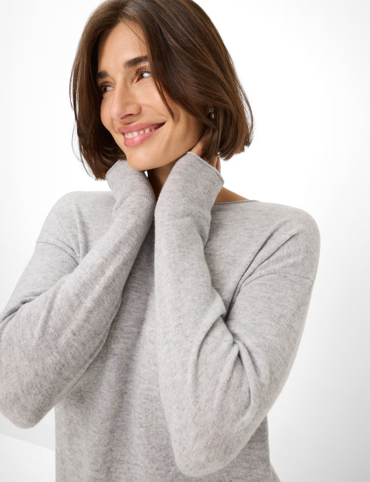 Pulover casmir/lana femei BRAX LIZ 312007-90192000 gri deschis [6]