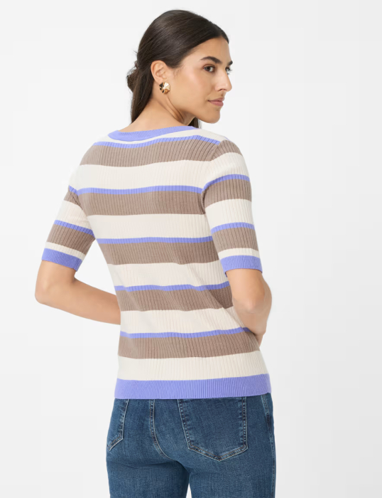 Pulover lana femei BRAX LYNN 375428-90191500 mov/bej dungi [4]