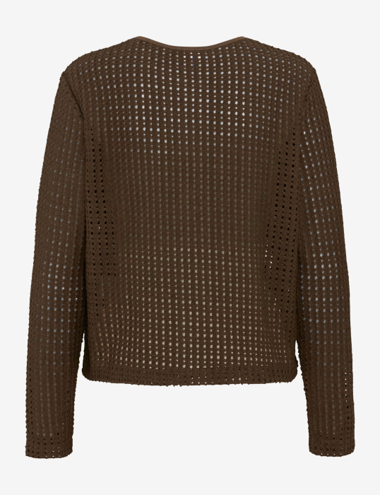 Cardigan nasturi crosetat femei BRAX BRENDA L maro [6]