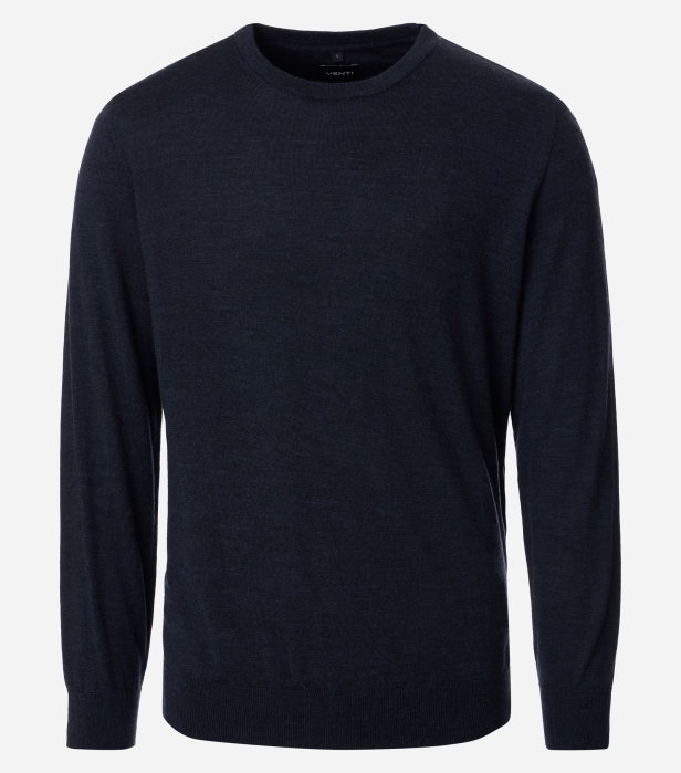 Pulover O Neck lana Merinos barbati CASA MODA bleumarin [1]