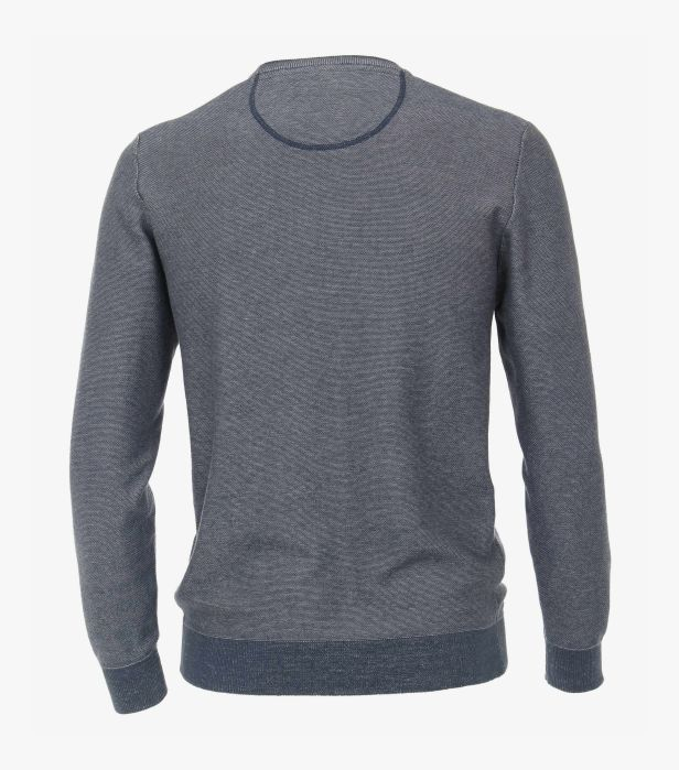 Pulover bumbac organic barbati CASA MODA O Neck albastru [3]