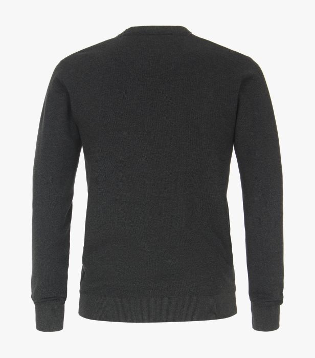 Pulover O Neck barbati CASA MODA verde inchis [2]