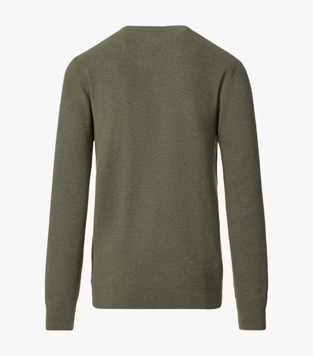 Pulover O Neck bumbac barbati CASA MODA verde [2]