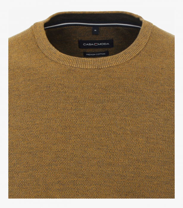 Pulover O Neck barbati CASA MODA galben [3]