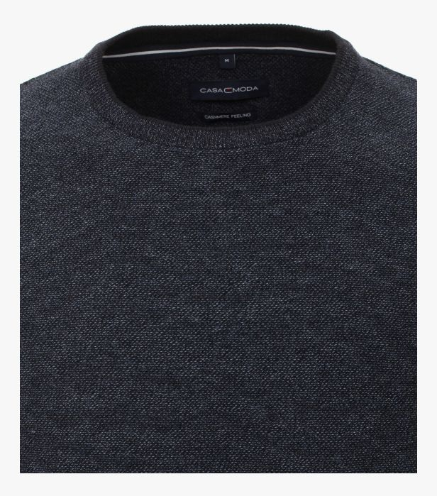 Pulover O-Neck bumbac/casmir barbati CASA MODA bleumarin [3]