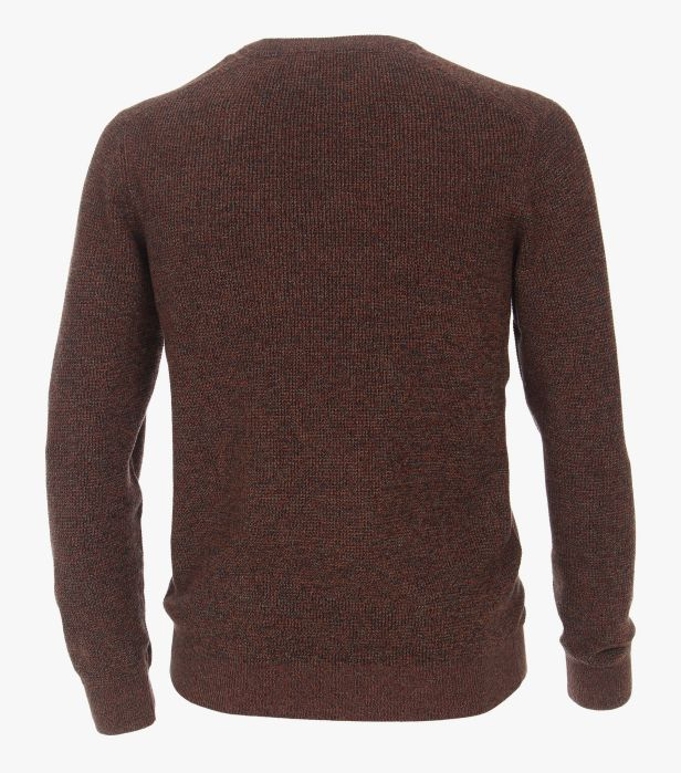 Pulover O-Neck barbati CASA MODA portocaliu inchis [3]