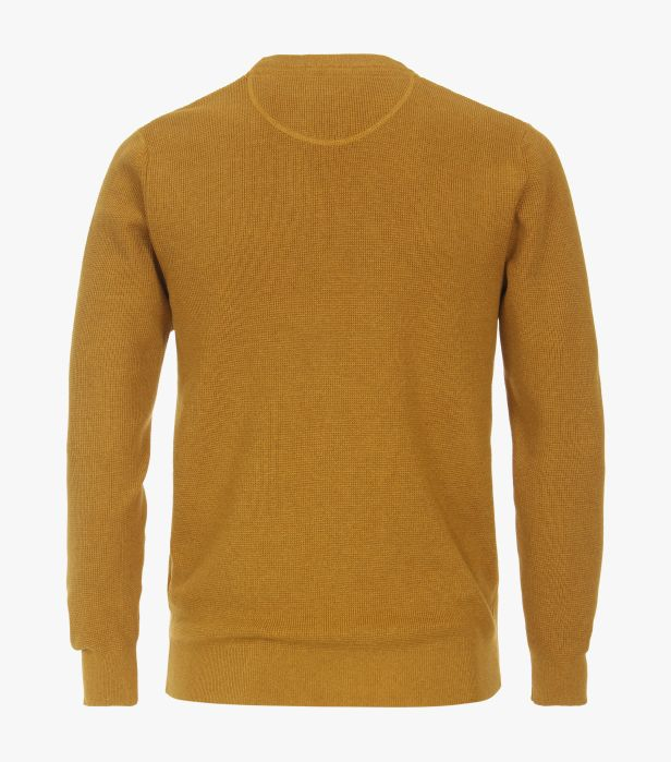Pulover O Neck bumbac barbati CASA MODA mustar [2]