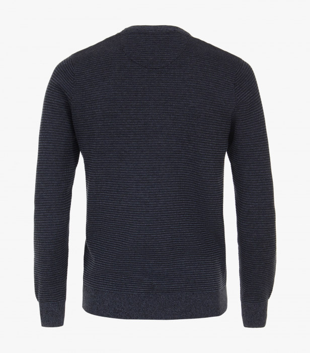 Pulover O Neck bumbac barbati CASA MODA structurat bleumarin [2]