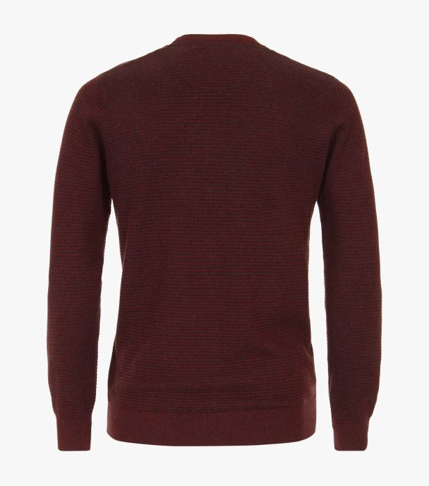 Pulover O Neck bumbac barbati CASA MODA structurat visiniu [2]