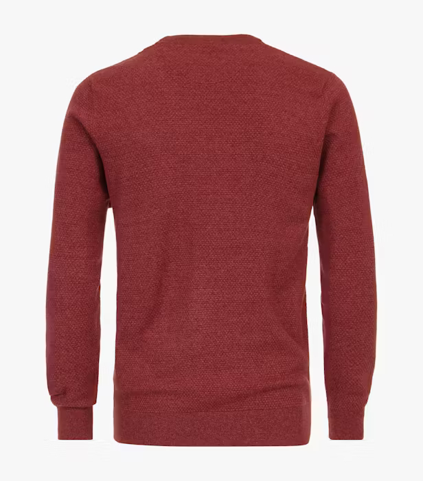 Pulover O Neck structurat barbati CASA MODA Atlantic Spirit rosu [2]