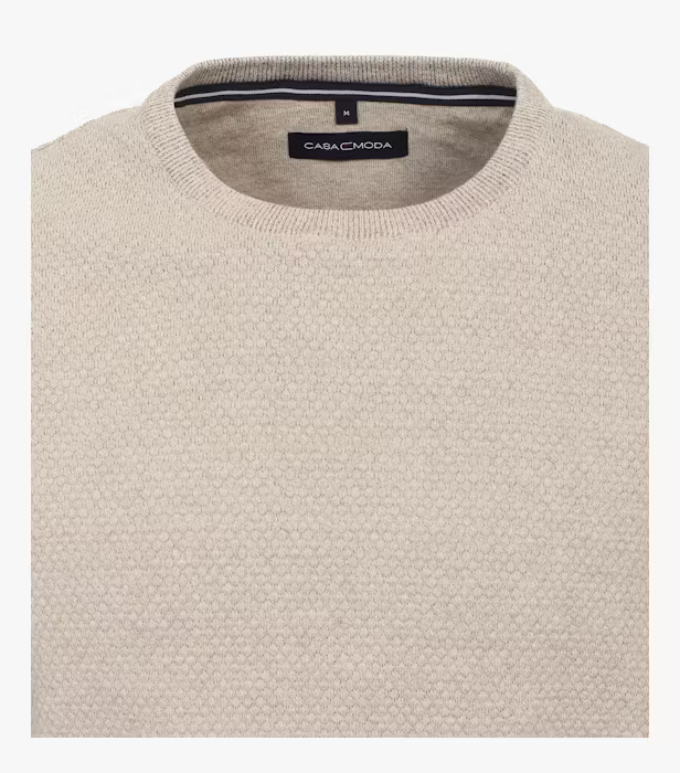 Pulover O Neck structurat barbati CASA MODA Atlantic Spirit bej [3]