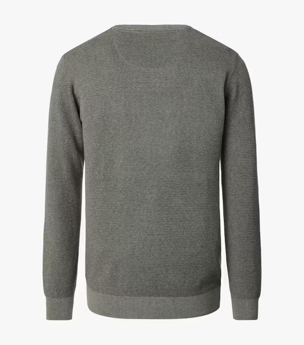 Pulover O Neck bumbac texturat barbati CASA MODA verde [2]