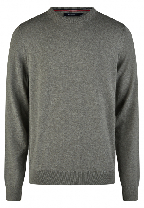 Pulover O Neck bumbac/modal barbati HECHTER 65003-142801 gri [1]