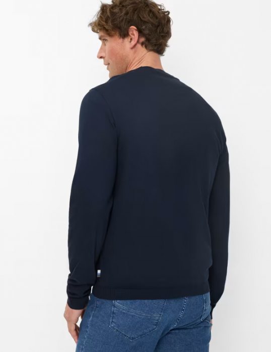 Bluza O-neck bumbac/modal barbati BRAX TIMON bleumarin [4]