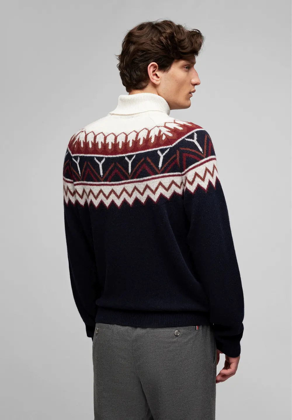 Pulover lana Roll Neck barbati HECHTER 65005-142814 multicolor [2]