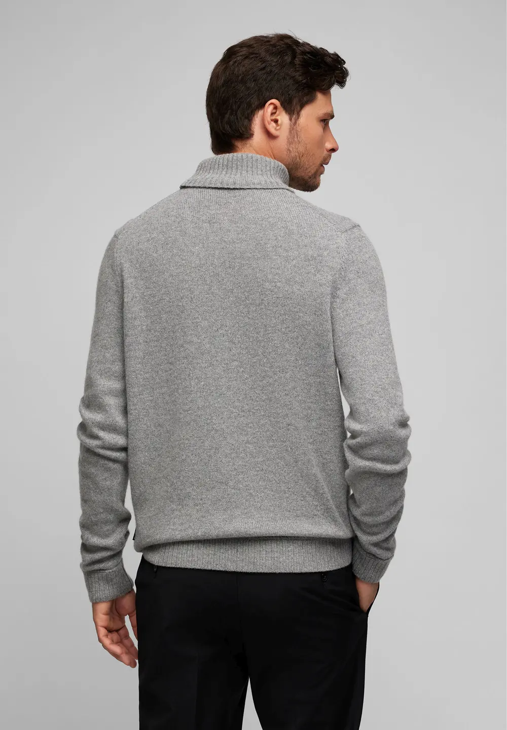 Pulover lana Roll Neck barbati HECHTER 65026-142814 gri [4]