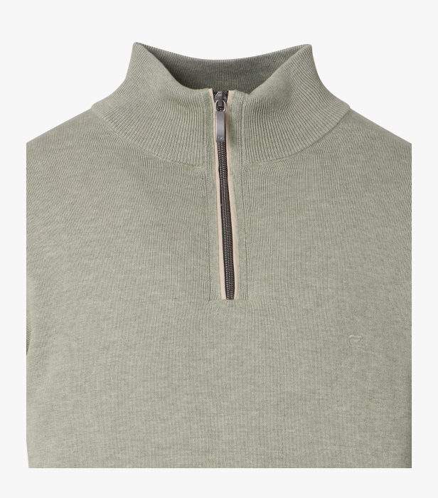 Pulover troyer fermoar 1/3 bumbac barbati CASA MODA 004410 vernil [3]
