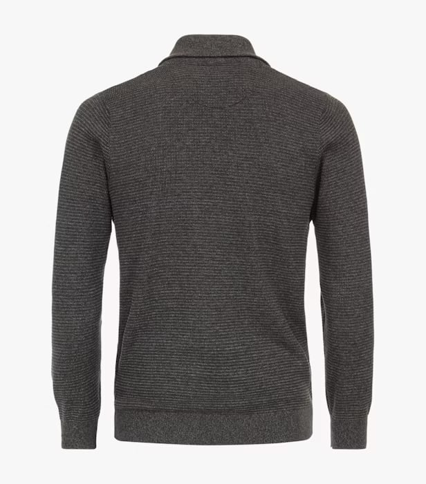 Pulover troyer bumbac barbati CASA MODA structurat gri [2]