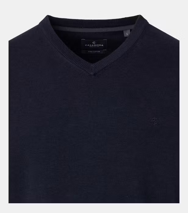 Pulover anchior bumbac Pima barbati CASA MODA 004430 bleumarin [3]
