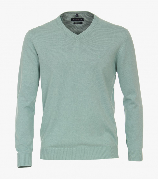 Pulover anchior bumbac Pima barbati CASA MODA 004430 verde deschis [1]