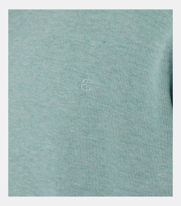 Pulover anchior bumbac Pima barbati CASA MODA 004430 verde deschis [4]