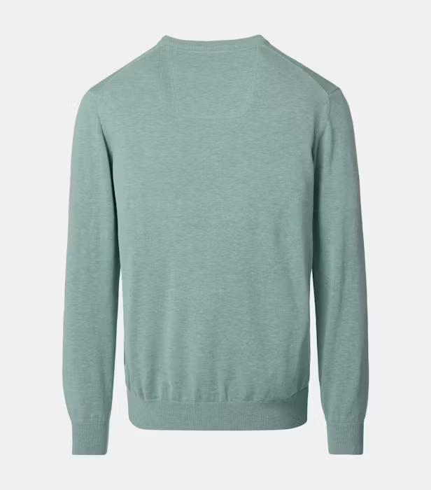 Pulover anchior bumbac Pima barbati CASA MODA 004430 verde deschis [2]