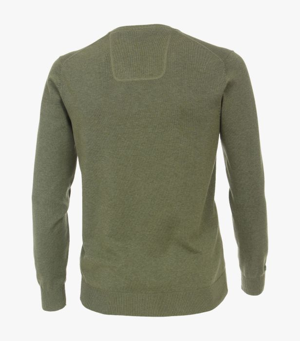 Pulover anchior bumbac Pima barbati CASA MODA 004430 verde trifoi [2]