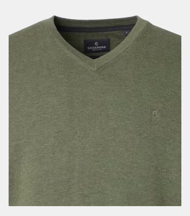 Pulover anchior bumbac Pima barbati CASA MODA 004430 verde [3]