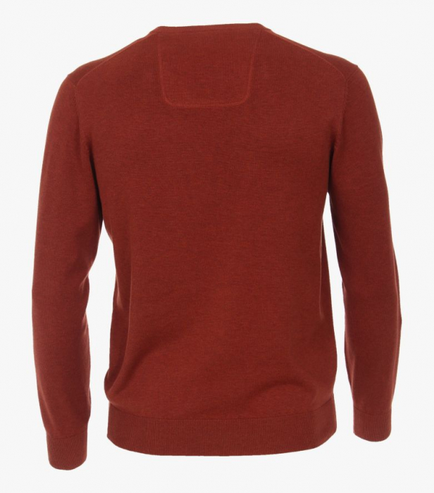 Pulover anchior bumbac Pima barbati CASA MODA 004430 caramiziu [2]