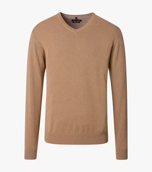Pulover anchior bumbac Pima barbati CASA MODA 004430 camel [1]
