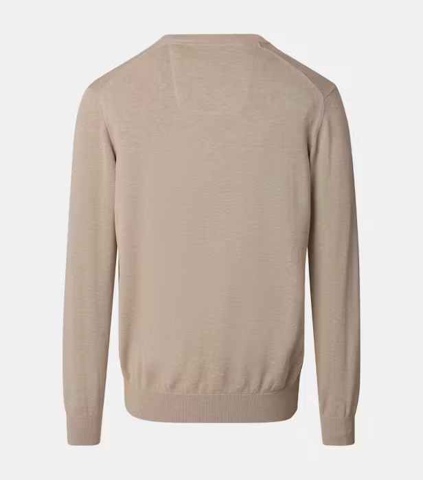 Pulover anchior bumbac Pima barbati CASA MODA 004430 bej [2]
