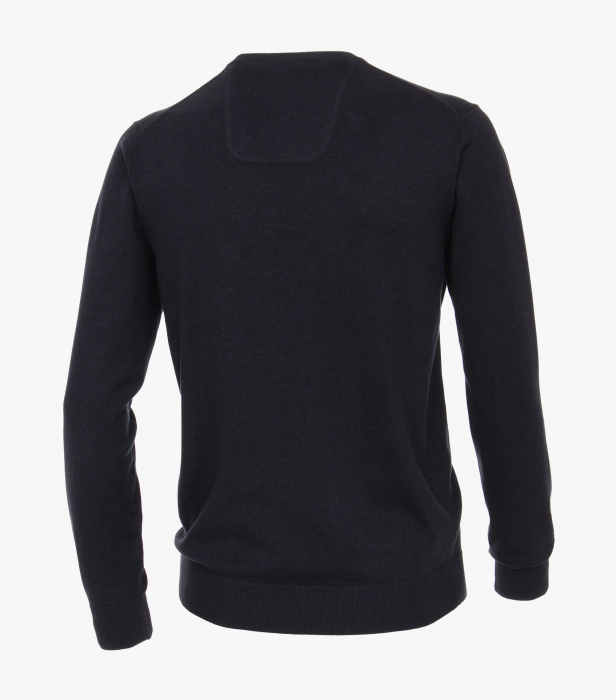 Pulover bumbac barbati anchior CASA MODA bleumarin brat extralung [2]