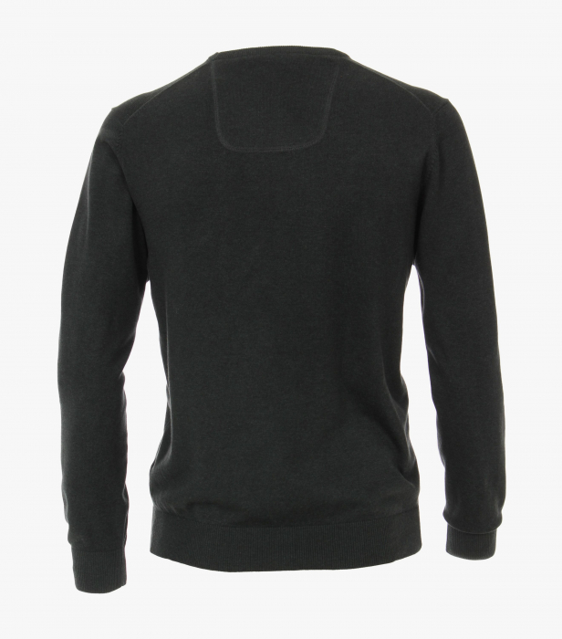 Pulover anchior bumbac Pima barbati CASA MODA 004430 verde inchis [2]