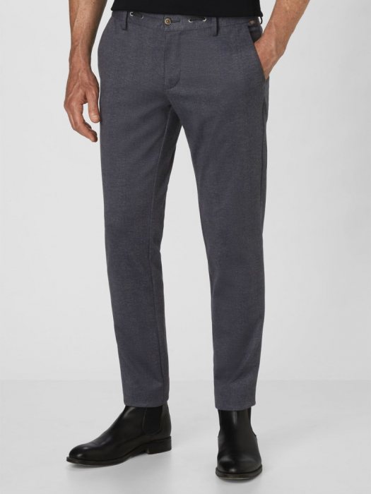 Pantaloni chino jogger barbati REDPOINT Colwood antracit caroiat [5]