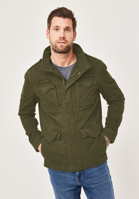 Jacheta bumbac stil militar barbati REDPOINT Burton kaki [2]