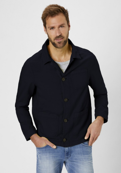 Camasa overshirt in/bumbac barbati REDPOINT Grover bleumarin [3]