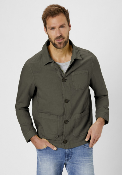 Camasa overshirt in/bumbac barbati REDPOINT Grover oliv [3]