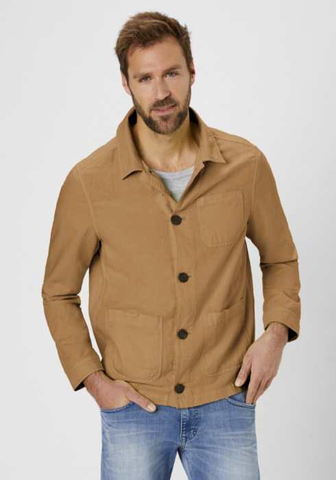 Camasa overshirt in/bumbac barbati REDPOINT Grover camel [2]
